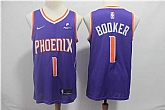 Suns 1 Devin Booker Purple Nike Swingman Jersey,baseball caps,new era cap wholesale,wholesale hats